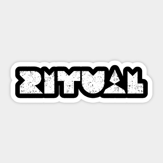 Ritual - A typographic creative design Sticker by jazzworldquest